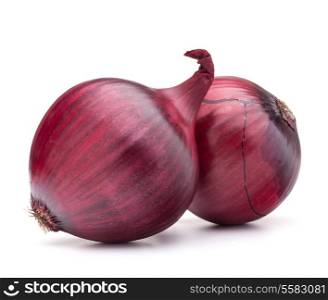 red onion bulb isolated on white background cutout