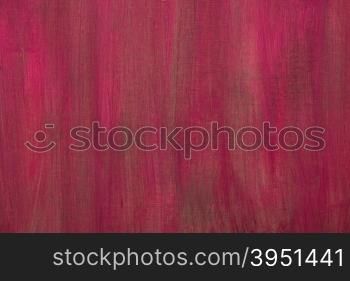 Red painted artistic canvas background texture.