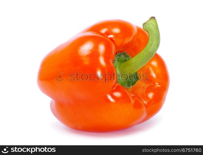 red paprika isolated on a white background
