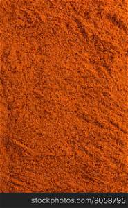red paprika powder as background