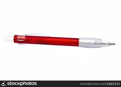 Red pen isolated on white background