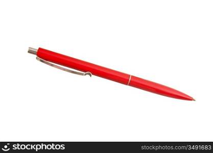 red pen isolated on white background