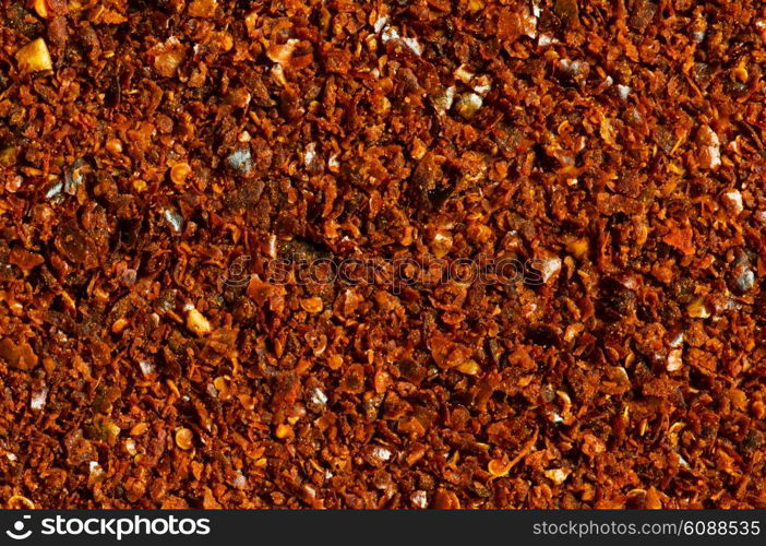 Red pepper arranged as background