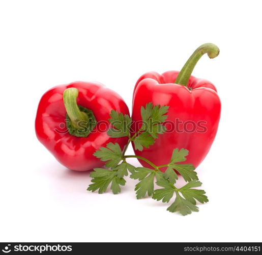 red pepper isolated on white background