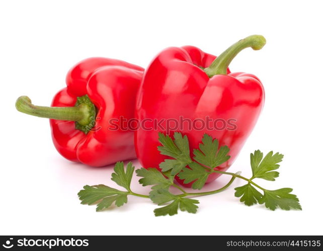 red pepper isolated on white background