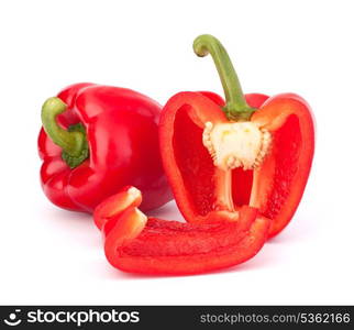 red pepper isolated on white background