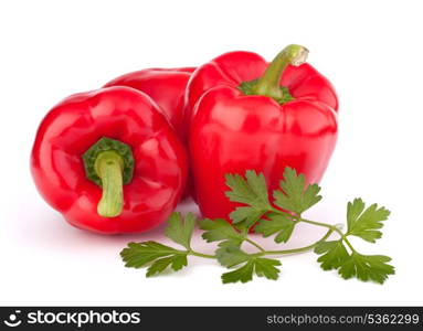 red pepper isolated on white background