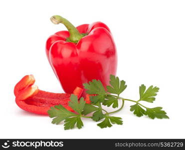 red pepper isolated on white background