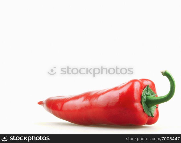 Red Pepper Isolated On White Background