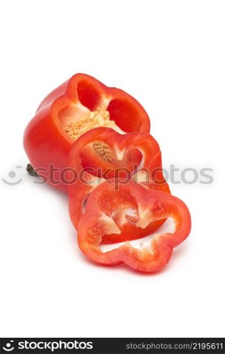 red pepper isolated on white background. red pepper isolated