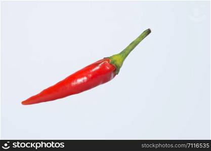 Red pepper white background
