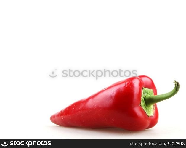 Red Peppers Isolated On White. Red Peppers