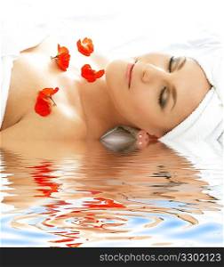 red petals spa with water #3
