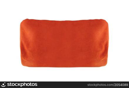 Red Pillow isolated on White Background. Red Pillow isolated