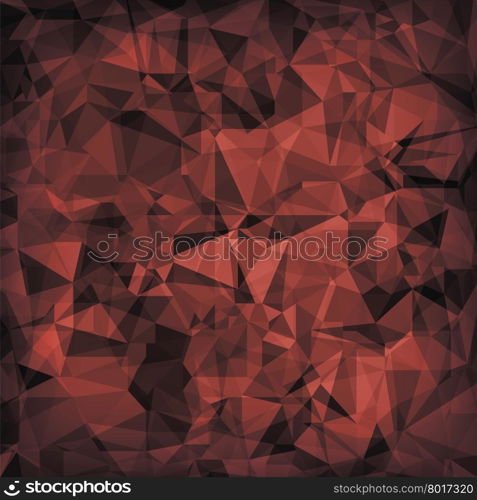 Red Polygonal Background. Red Crystal Triangle Pattern. Red Polygonal Background.