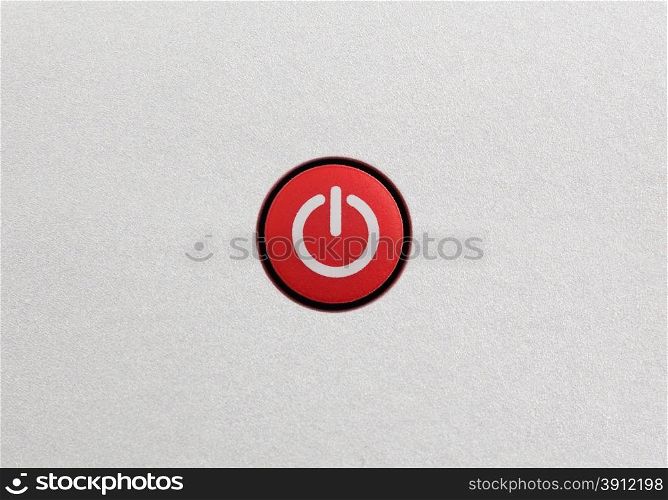 Red power button