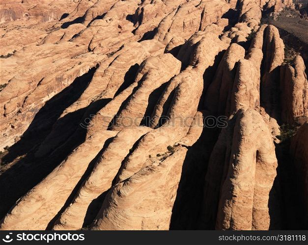 Red rock formations in Utah Canyonlands.