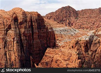 Red sandstone cliffs, Snow Canyon National Park, Utah