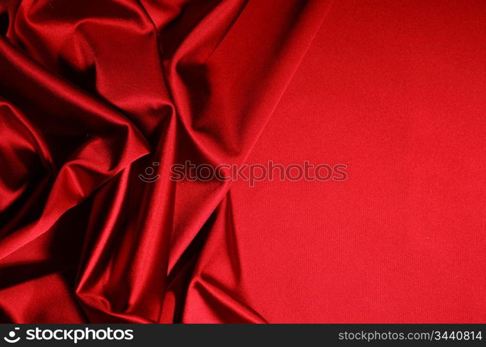 red satin background close up