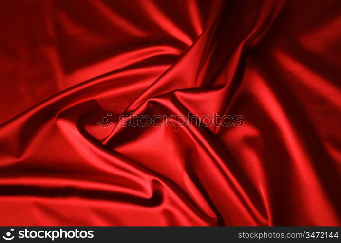 red satin background close up