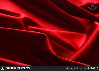 red satin background close up