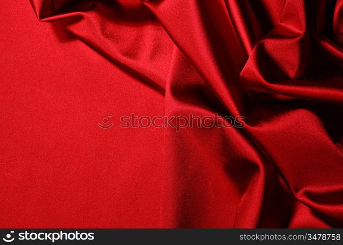 red satin background close up