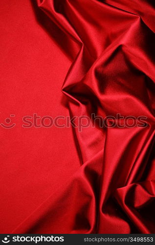 red satin background close up