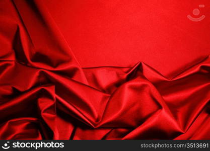 red satin background close up