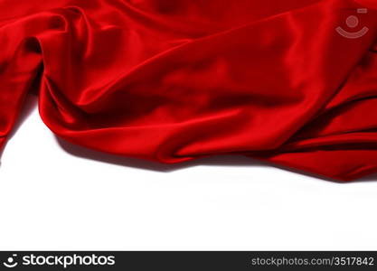 red satin background close up