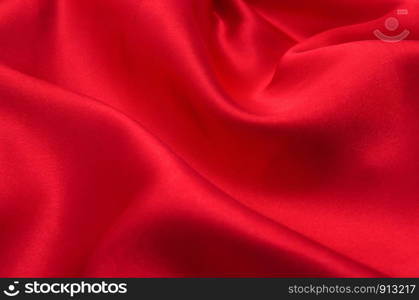 red satin or silk fabric as background