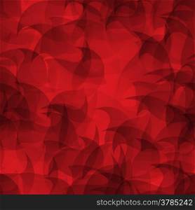 Red seamless abstract background with wavy shapes.