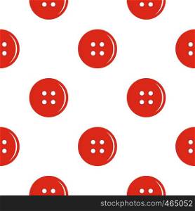 Red sewing button pattern seamless flat style for web vector illustration. Red sewing button pattern flat