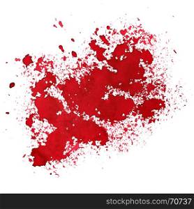 Red stain. Grunge abstract background. Space for your own text. Raster illustration