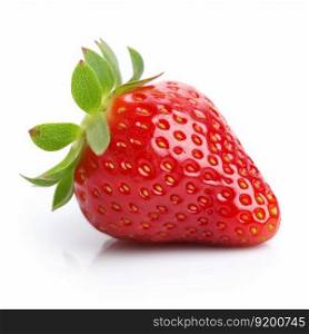 Red strawberry isolated. Illustration Generative AI
