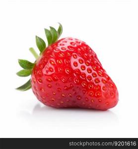 Red strawberry isolated. Illustration Generative AI
