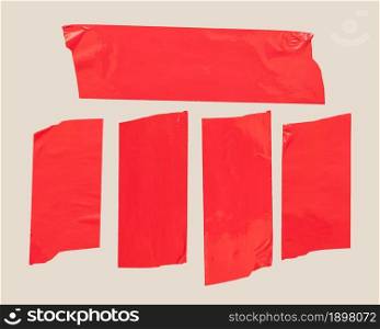 red tape white background. Resolution and high quality beautiful photo. red tape white background. High quality beautiful photo concept