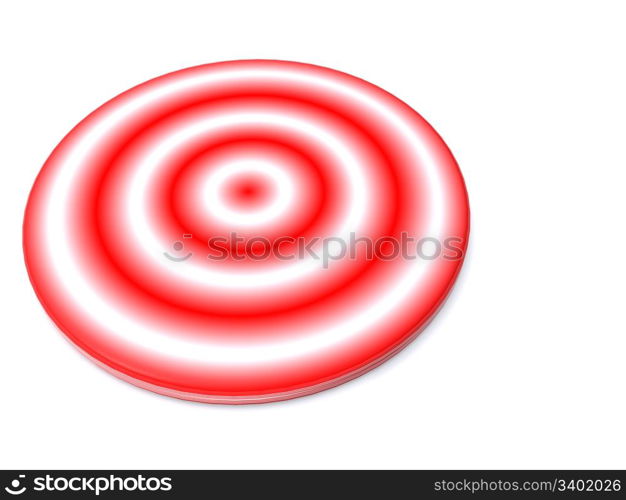 red target. 3d