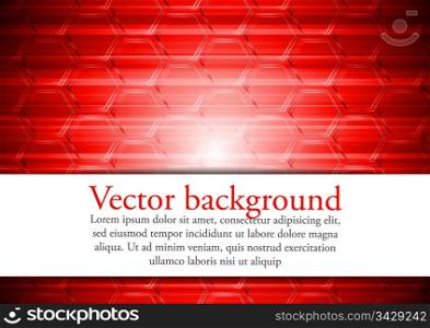 Red technical background. Eps 10 vector illustration