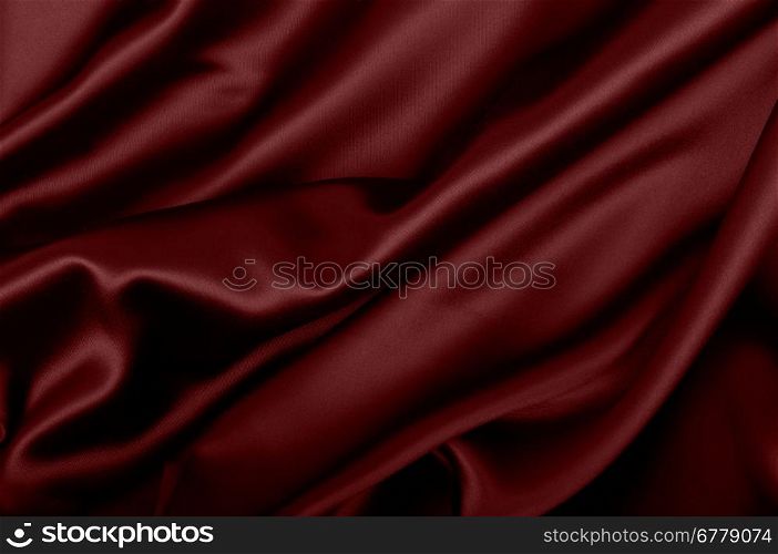 Red Texture - Dark Wavy Glossy Silk Drapery