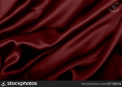 Red Texture - Dark Wavy Glossy Silk Drapery
