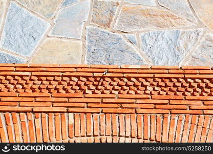 red tile in morocco africa texture abstract wall brick