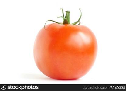 red tomato  isolated on a white background