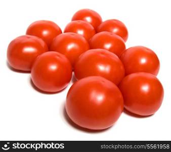 red tomato isolated on white background