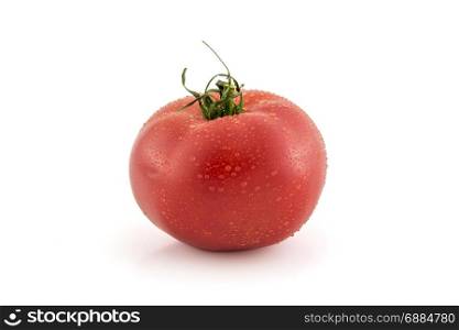 red tomato isolated on white background photo. Beautiful picture, background, wallpaper