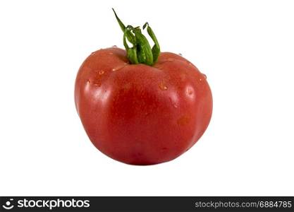 red tomato isolated on white background photo. Beautiful picture, background, wallpaper
