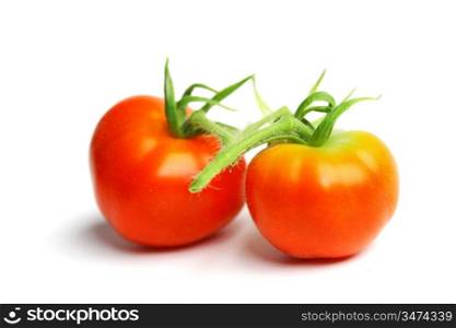 red tomato pile isolated on white