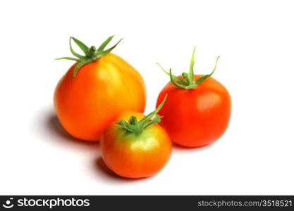 red tomato pile isolated on white