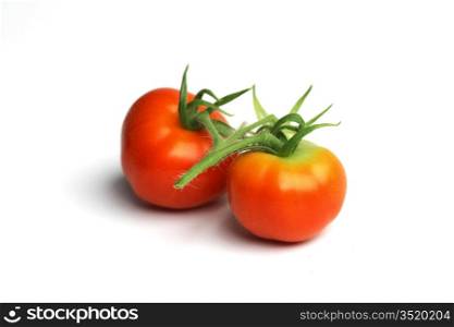 red tomato pile isolated on white