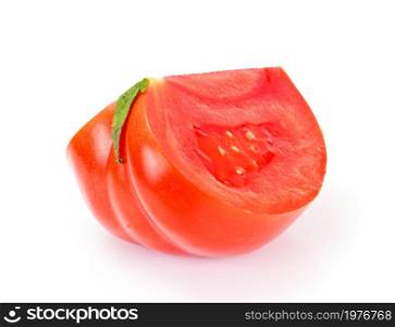 Red Tomatoes Isolated on a White Background Studio Photo. Red Tomatoes Isolated on a White Background
