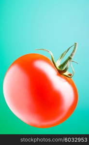 Red tomatoes isolated on the white background